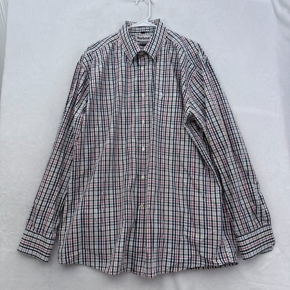 Barbour Shirt Mens XL Multicolor Pocket Business Casual Button Down